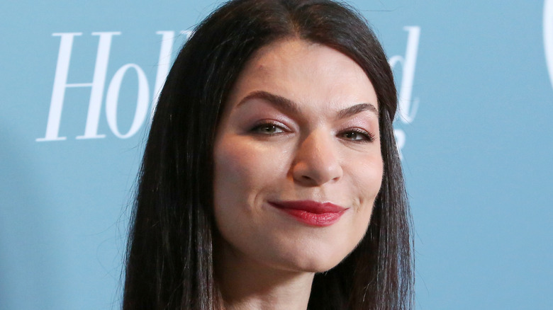 Sera Gamble beams at a premiere