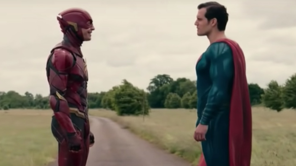 Flash and Superman face off