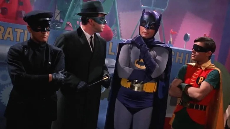 Batman and Robin with the Green Hornet and Kato