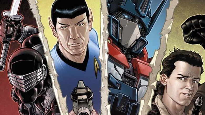 Star Trek Transformers G.I. Joe Ghostbusters Crossover Comic