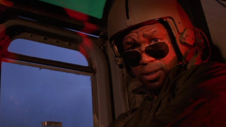 Kevin Peter Hall as a helicopter pilot