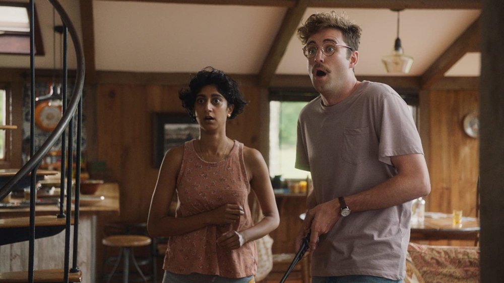 Sunita Mani and John Paul Reynolds in Save Yourselves!