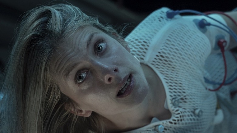 Melanie Laurent looking scared