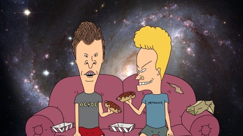 Butt-Head and Beavis on couch