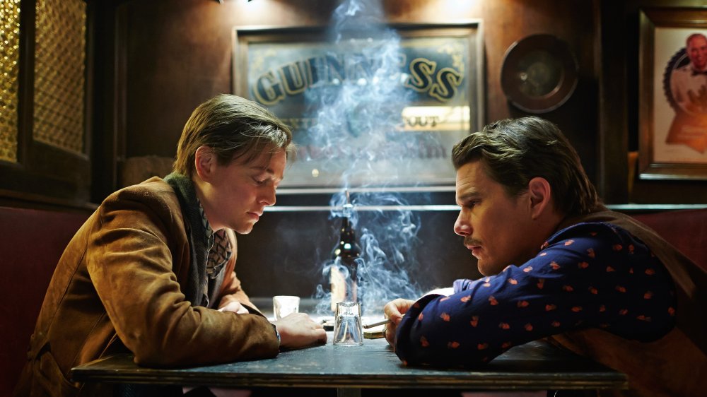 Ethan Hawke and Sarah Snook in Predestination