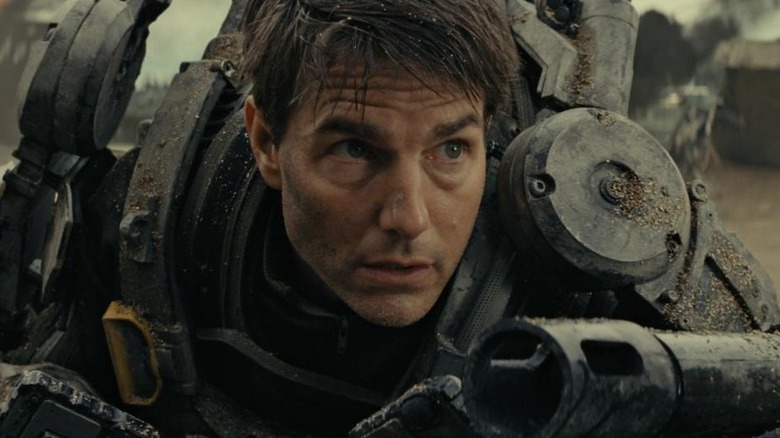 Tom Cruise in futuristic armor 