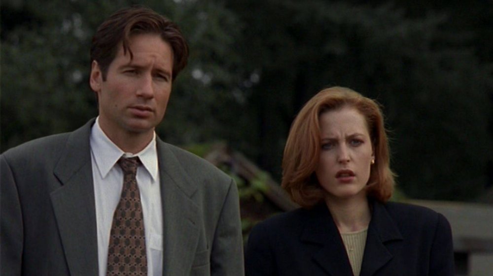 David Duchovny and Gillian Anderson in The X-Files