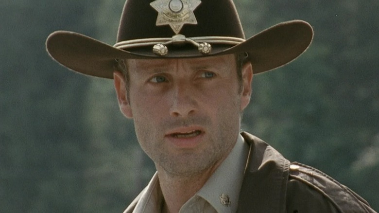 Rick Grimes worried