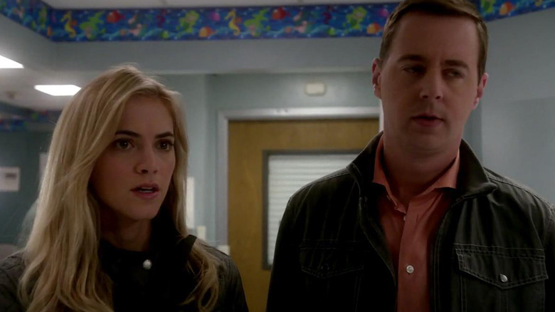 Abby and Jimmy stand in a hospital in "NCIS: Season 11"