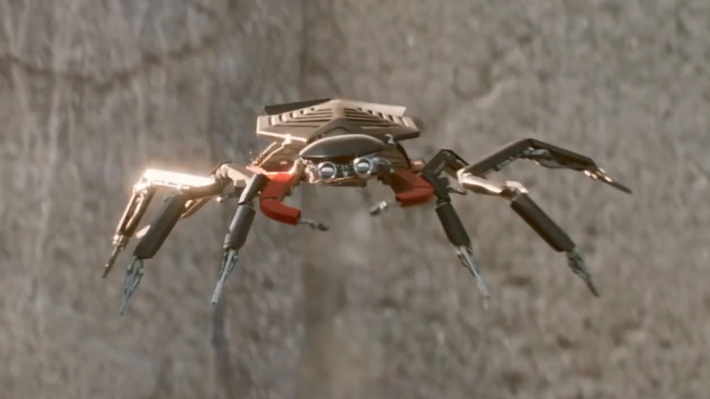 Spider-Drone in mid-air