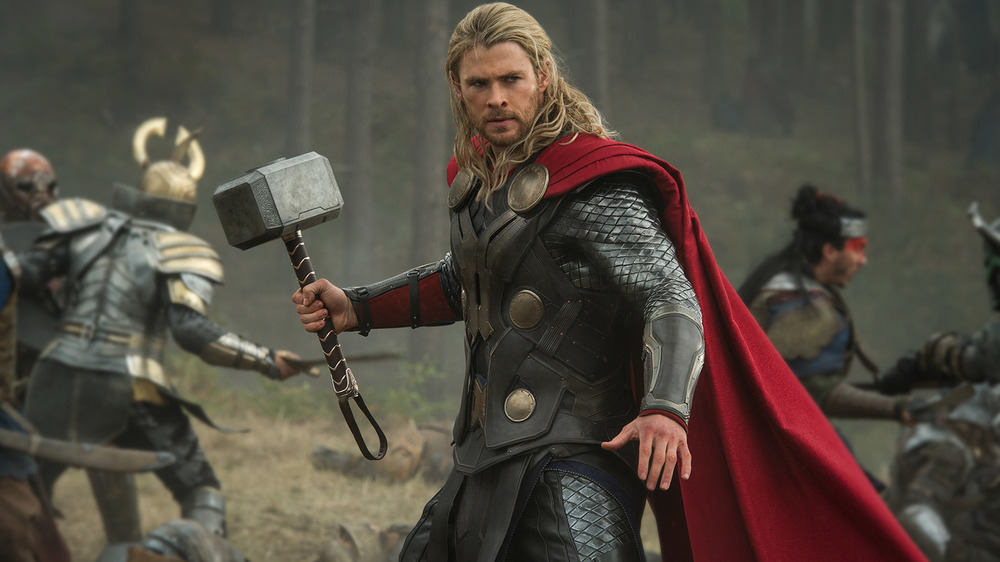 Thor wielding Mjolnir