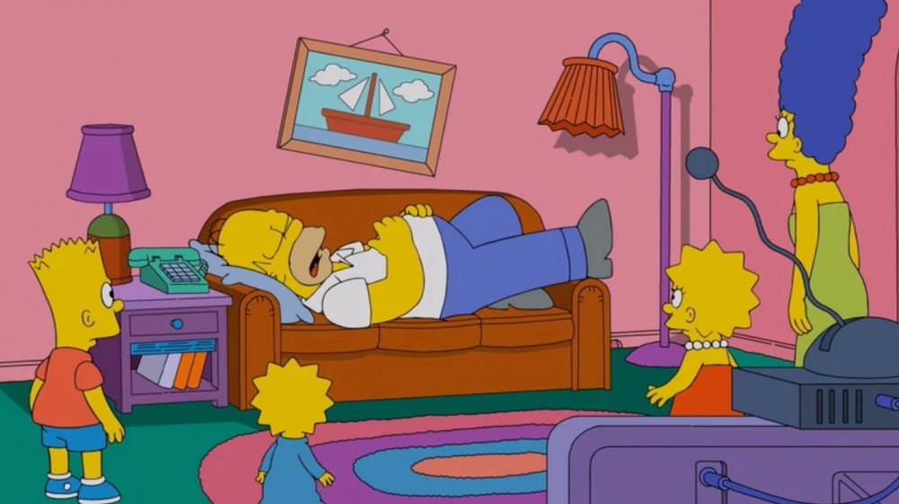 Homer dreams of couch gags in "Daddicus Finch" from The Simpsons