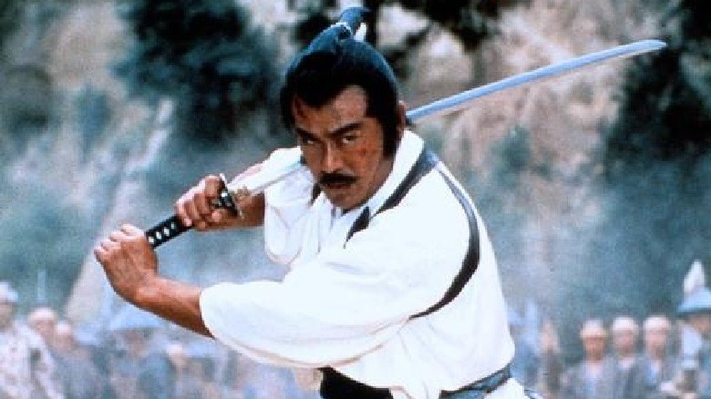 Sonny Chiba with sword in Shogun's Shadow