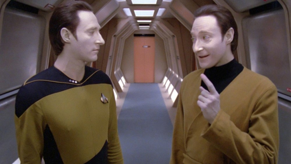 Data talking with Lore