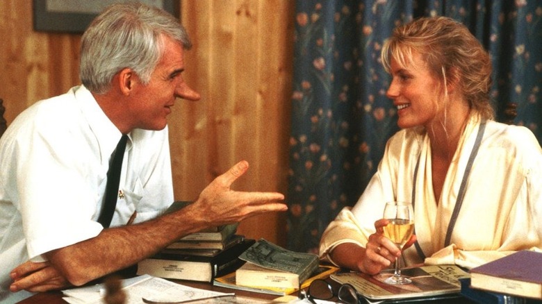 Steve Martin talking to Daryl Hannah