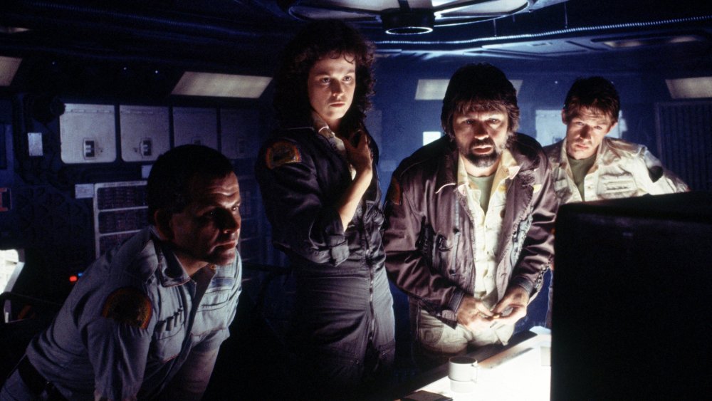 Ian Holm, Sigourney Weaver, Tom Skerritt, and John Hurt in Alien