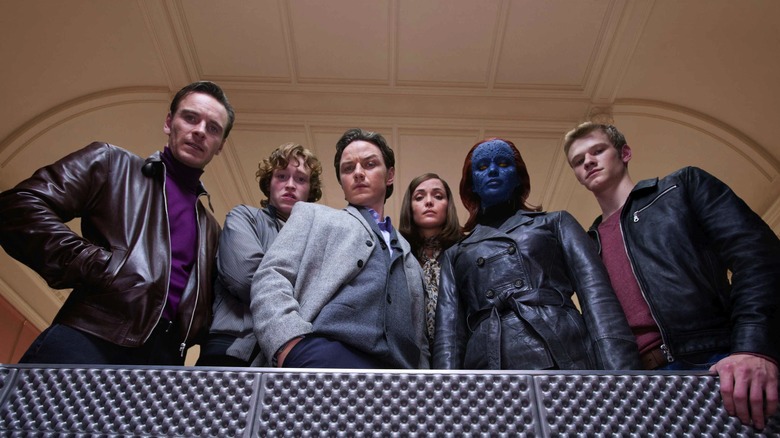 X-Men: First Class cast looking