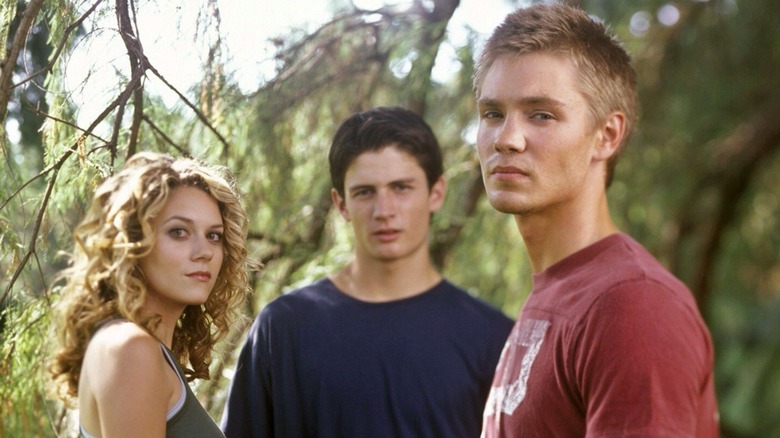 Haley, Lucas, and James intense stares