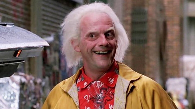 Doc Brown grinning