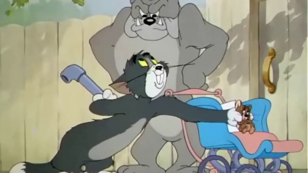 Tom, Jerry, and Spike together