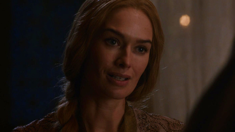 Cersei Lannister grimacing