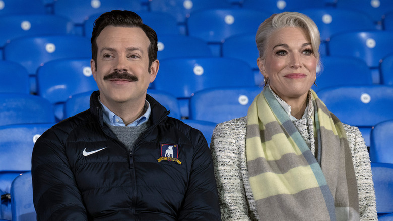 Ted and Rebecca in stands