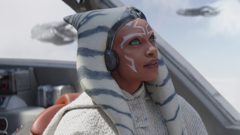 Ahsoka in cockpit looking upwards