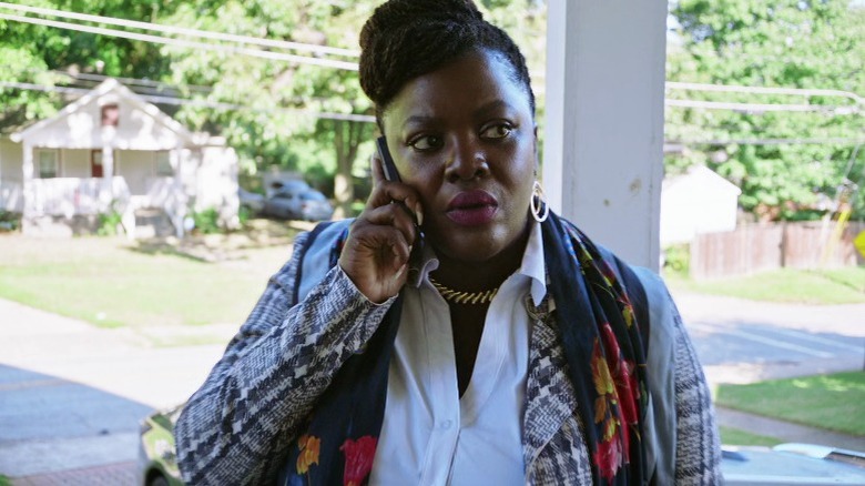 Loretta Greene talking on the phone