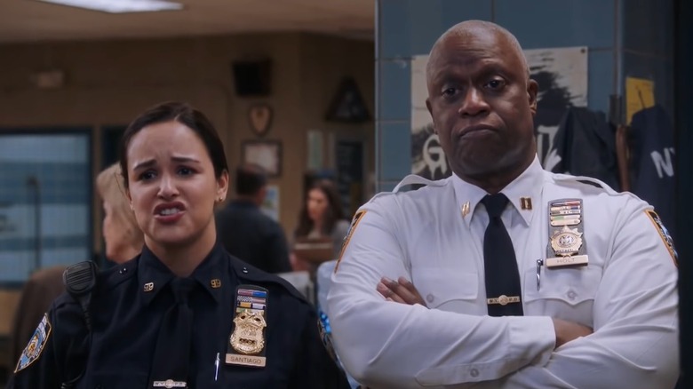 Brooklyn Nine-Nine Holt Santiago smiling