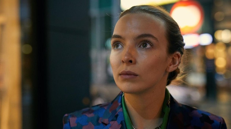 Villanelle stares in Killing Eve