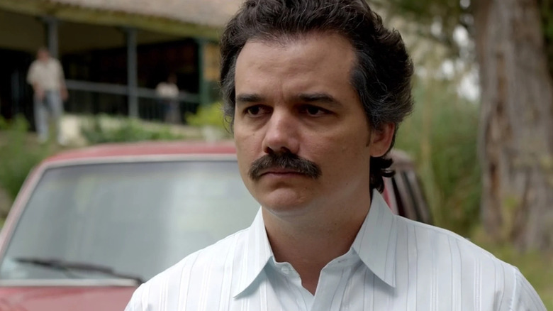 Wagner Moura with mustache