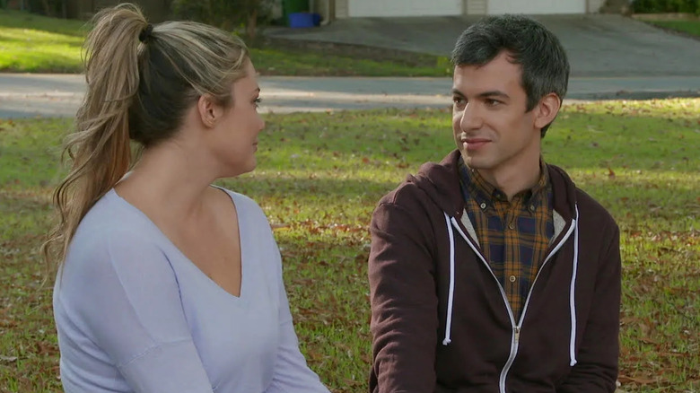 Nathan Fielder with escort