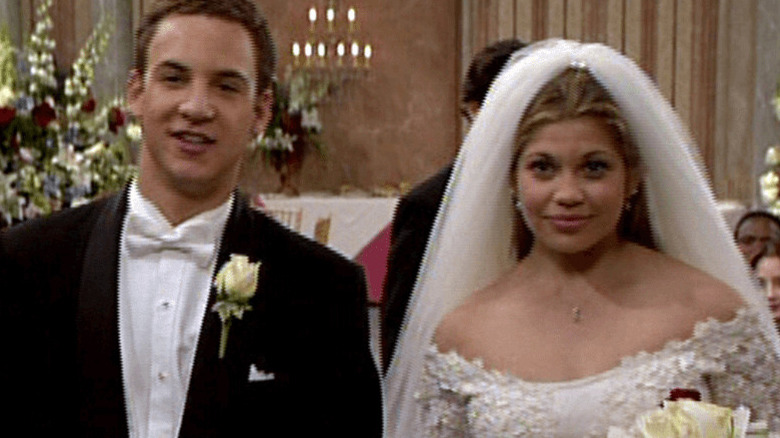 Cory and Topanga walking down the aisle