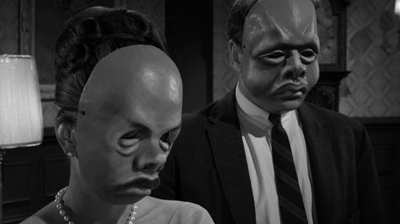 Twilight Zone characters wear masks