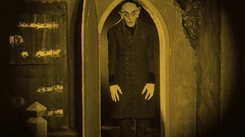 Vampire in doorway