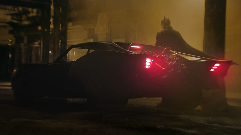 The new Batmobile in The Batman