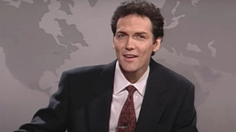 Norm MacDonald at the Weekend Update desk