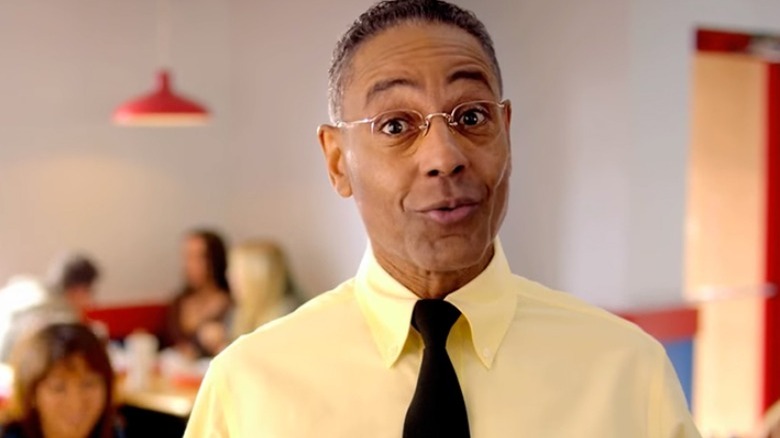 Gus Fring in his restaurant