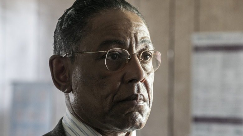 Gus Fring staring