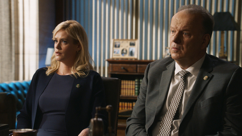 Abigail Hawk and Robert Clohessy in Blue Bloods