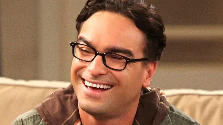 Leonard laughing in The Big Bang Theory