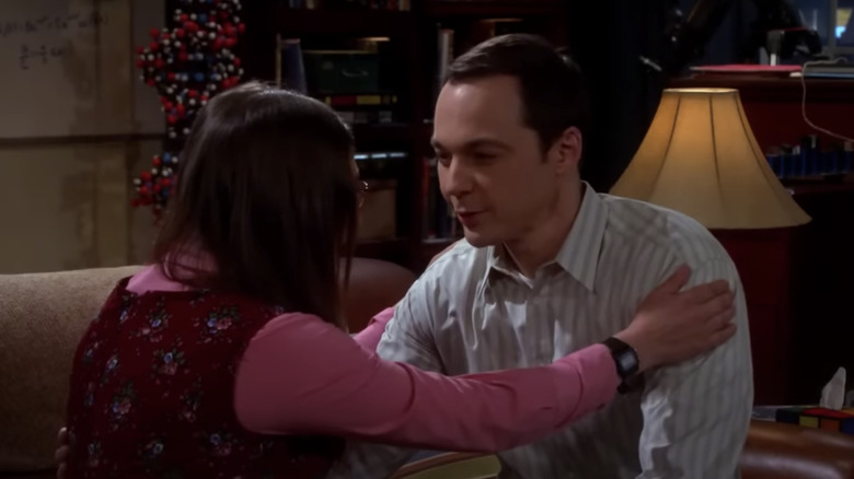 Sheldon talking to Amy