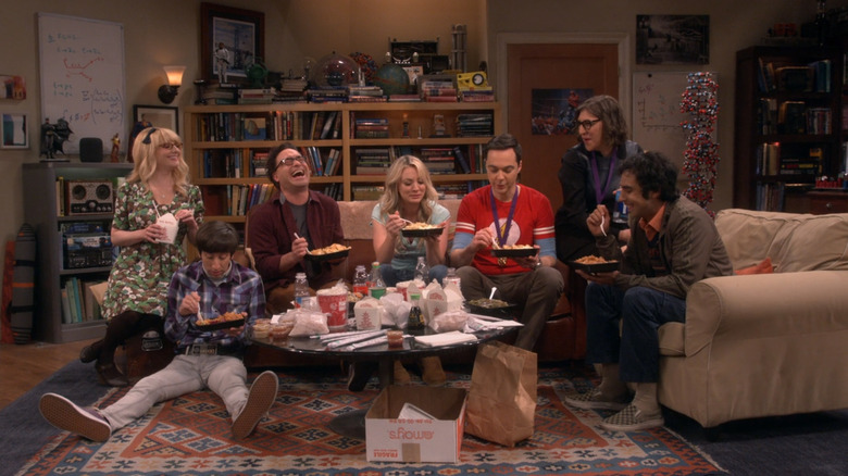 The gang's final on-screen meal on The Big Bang Theory