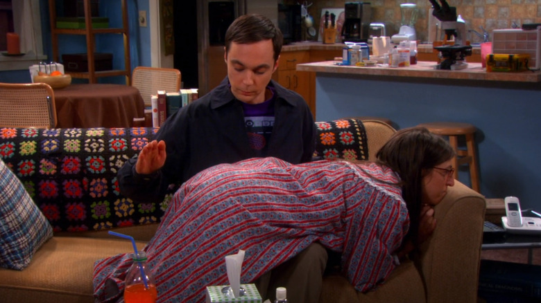 Sheldon spanking Amy