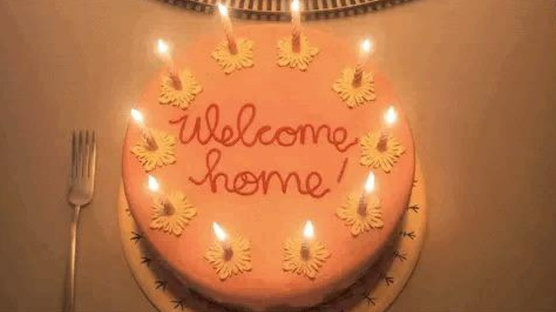 Coraline's Welcome Home cake