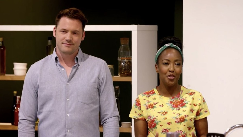 Tommy Banks and Angelica Bell in The Big Family Cooking Showdown