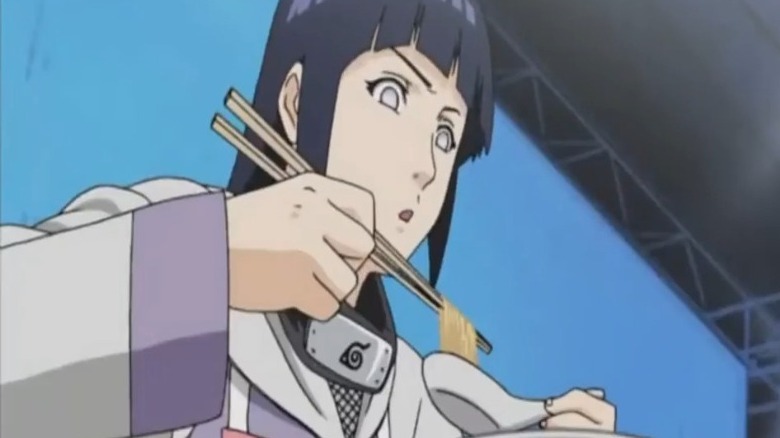 Hinata eating some ramen