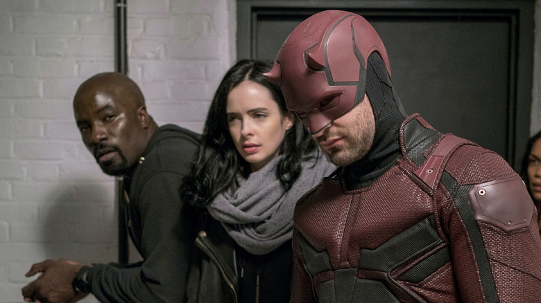 Luke Cage, Jessica Jones, and Daredevil