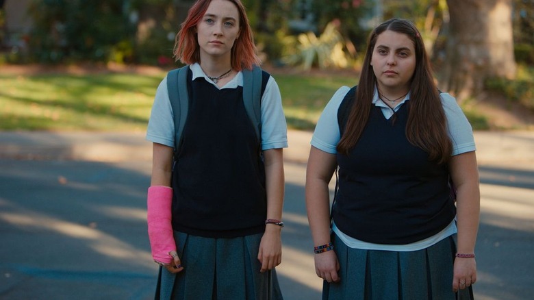 Lady Bird and Julie walk