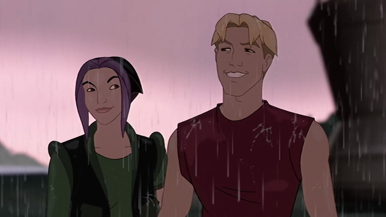 The main characters of Titan A.E.get rained on